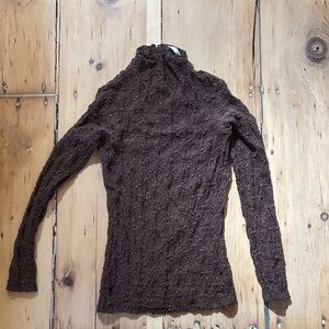 Zara Textured Long Sleeve Top